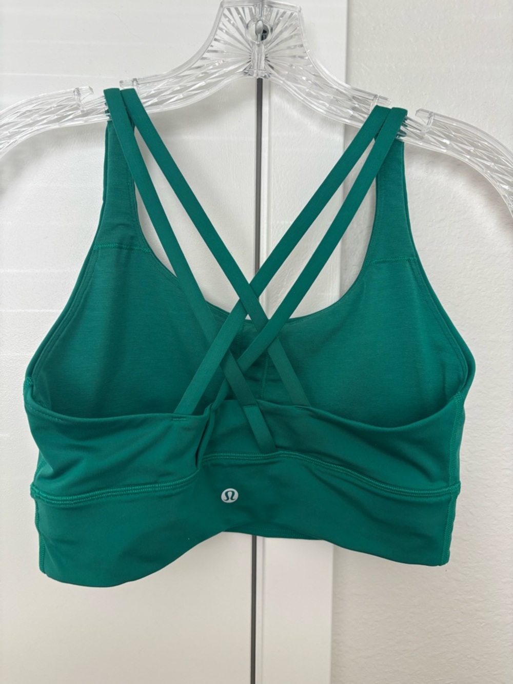 lululemon athletica Teal Crisscross Back Sports Bra